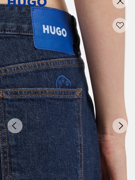 HUGO BOSS Dark Blue Jeans in SaltandPepper Comfort Stretch Denim size 27/32 NWOT - Picture 4 of 11